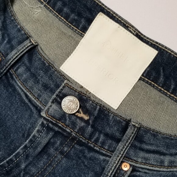 NWT Mother The Lasso Sneak High Rise Wide Leg Jeans, Punk Nouveau Size 30 $278 - Picture 12 of 16